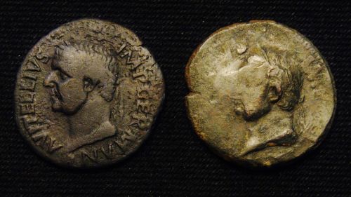 A-Very-Low-Grade-But-Scarce-Sestertius-Of-Vitellius